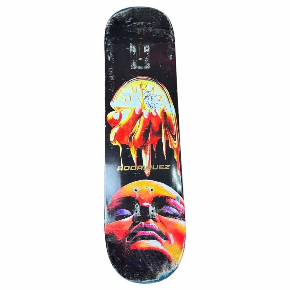 SIGNED Primitive Time Is Precious Gold Paul Rodriguez Dreaming Skateboard Deck